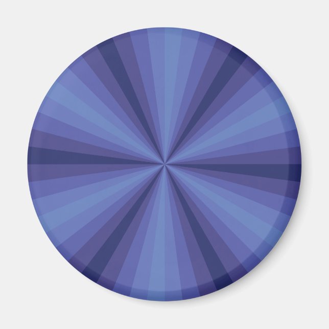 Optische Illusion Blue Magnet (Vorne)