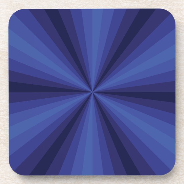 optische Illusion Blue Square Untersetzer (Vorderseite)