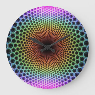 Optische Illusion des Fraktals Große Wanduhr