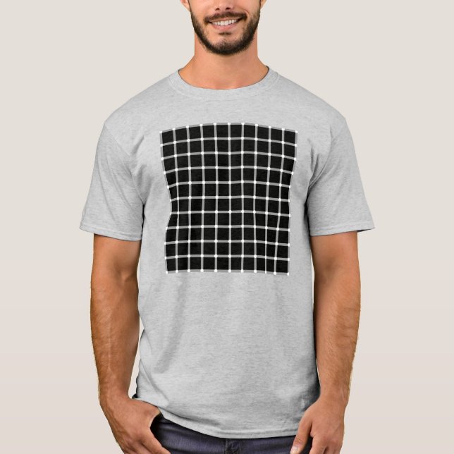 optische Illusion eines Rasters T-Shirt (Vorderseite)
