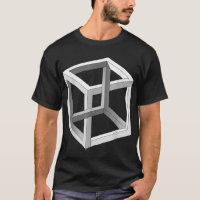 Optische Illusion eines unmöglichen Würfels (Irrat