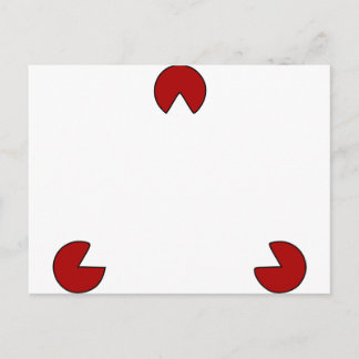 Optische Illusion eines unsichtbaren Dreiecks Postkarte