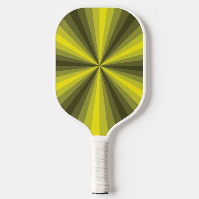 Optische Illusion gelb Pickleball Schläger (Vorderseite)