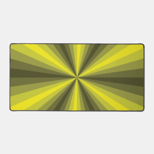 Optische Illusion gelb Schreibtischunterlage