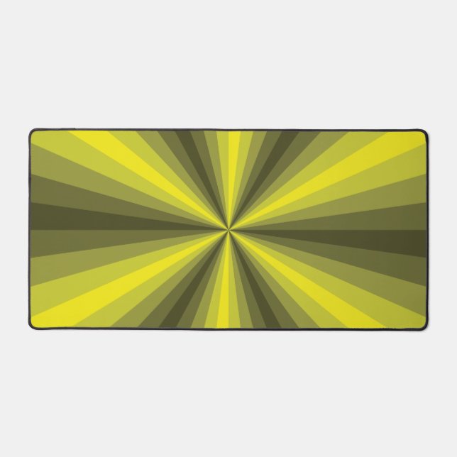 Optische Illusion gelb Schreibtischunterlage (Vorderseite)