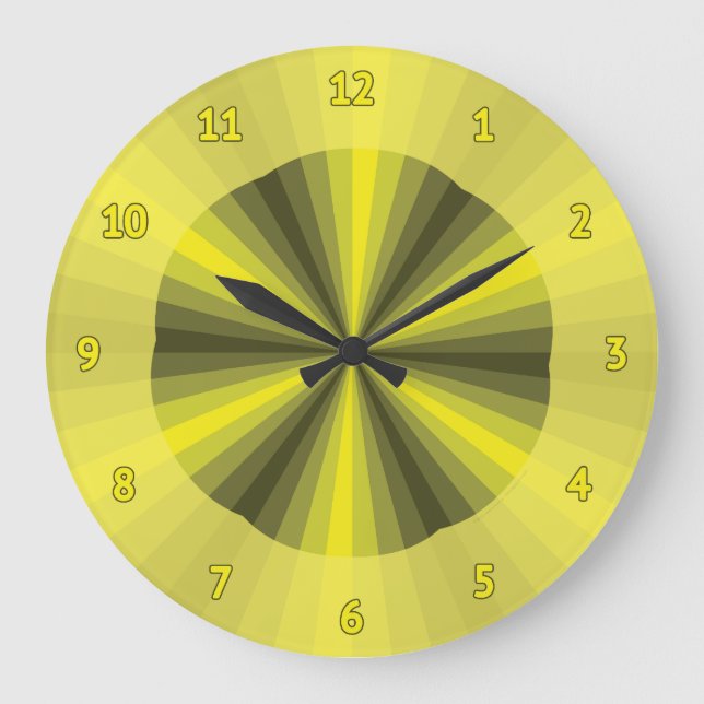 Optische Illusion Gelbe Uhr (Vorderseite)