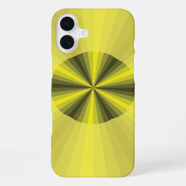 Optische Illusion Gelber Fall iPhone Hülle (Rückseite)