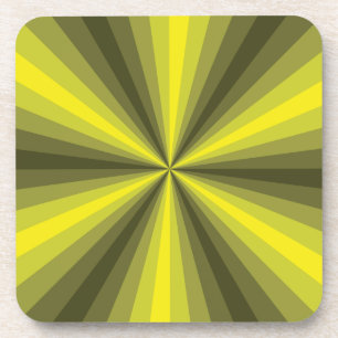 Optische Illusion Gelber Quadrat Untersetzer