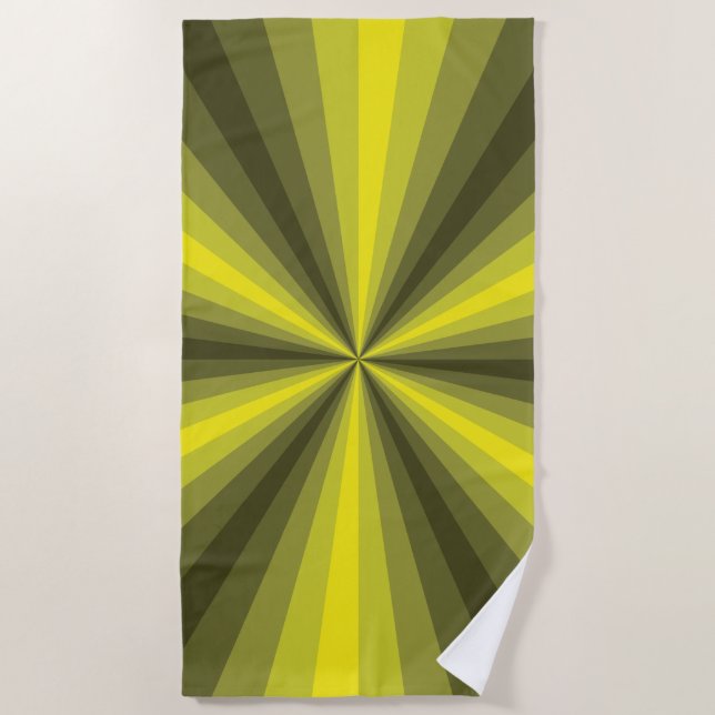 Optische Illusion Gelbes Badetuch (Vorderseite)