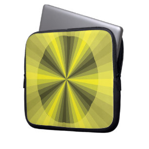 Optische Illusion Gelbes Notebook-Gehäuse Laptopschutzhülle