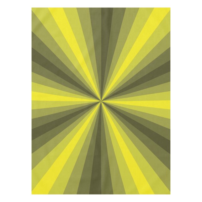 Optische Illusion Gelbes Tablett Tischdecke (Vorderseite)