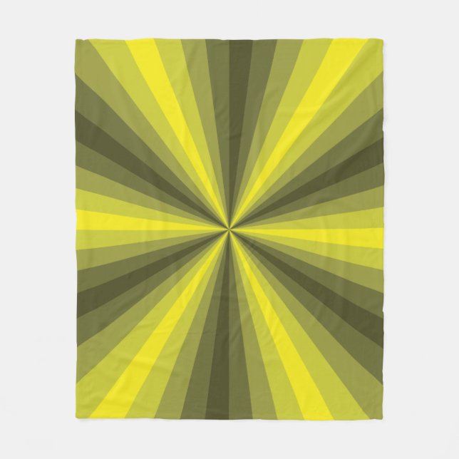 Optische Illusion Gelbes Vlies-Decken Fleecedecke (Vorderseite)