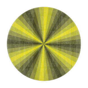 Optische Illusion Gelbglaszuschnitt Schneidebrett