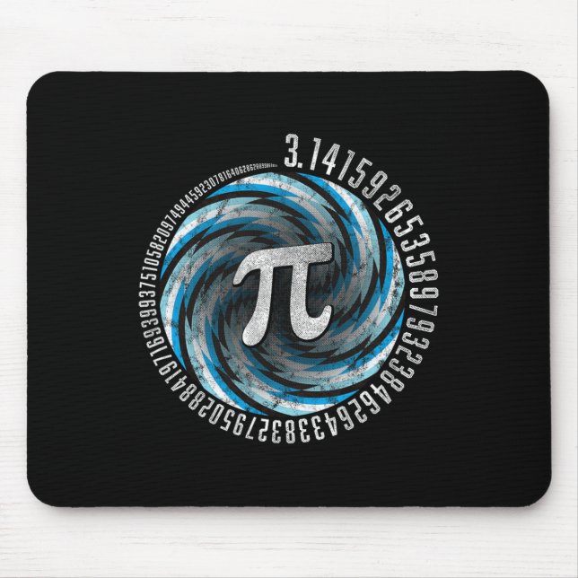 Optische Illusion Geometry Pi Math Science Stem 3. Mousepad (Vorne)