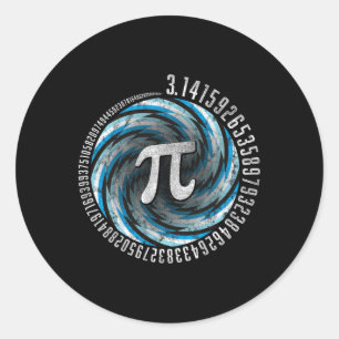 Optische Illusion Geometry Pi Math Science Stem 3. Runder Aufkleber