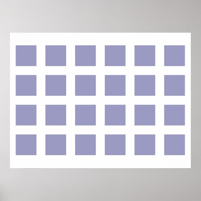 Optische Illusion glänzender Punkte hellblau weiß Poster (Vorne)