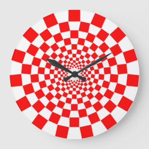 OPTISCHE ILLUSION GROßE WANDUHR