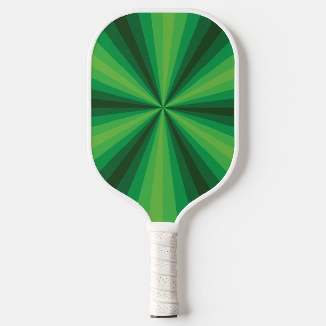 Optische Illusion grün Pickleball Schläger (Vorderseite)