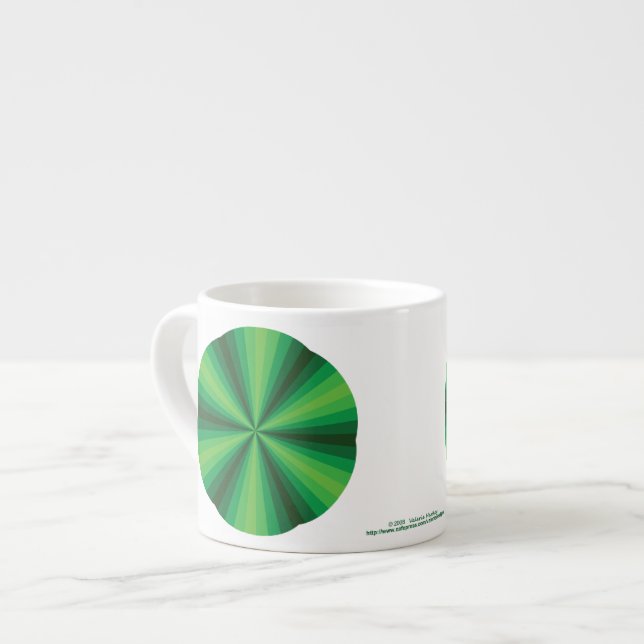 Optische Illusion Grüne Spezialität Tasse (Vorderseite Links)
