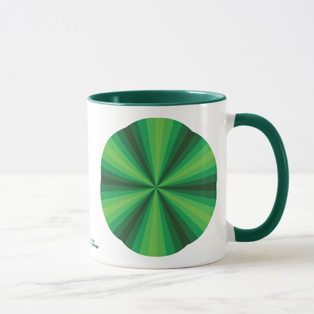Optische Illusion Grüne Tasse (Rechts)