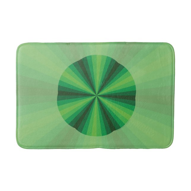 Optische Illusion grüner Badematte (Vorderseite)