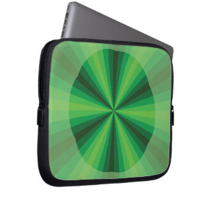 Optische Illusion Grünes Notebook Laptopschutzhülle