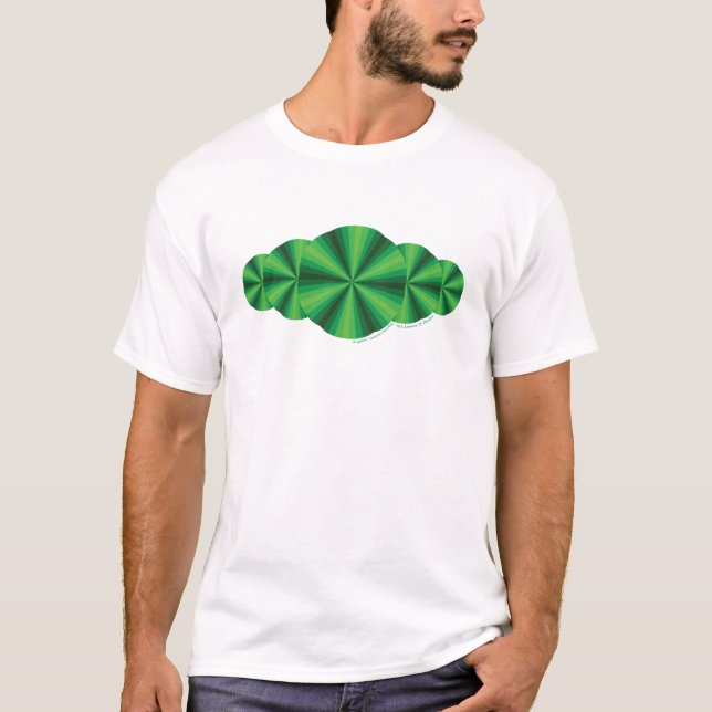Optische Illusion Grünes Shirt (Vorderseite)