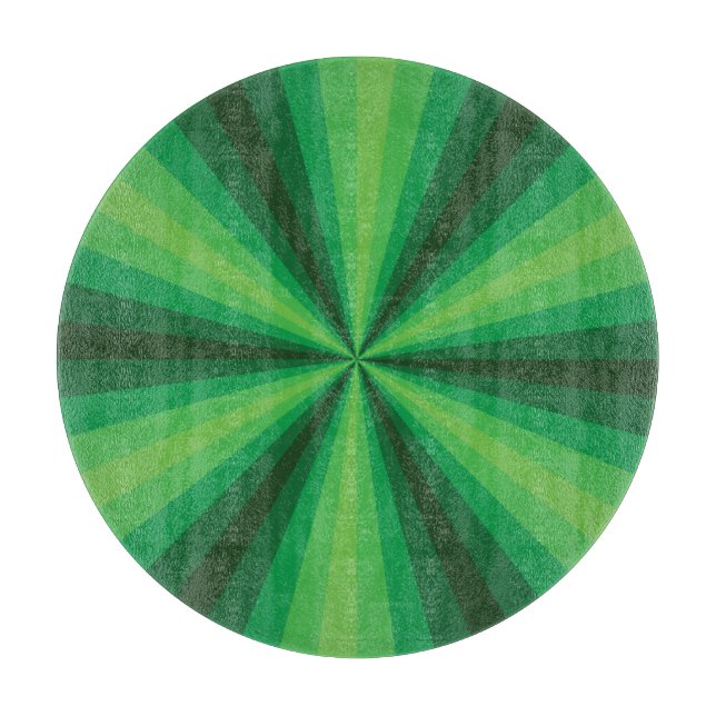 Optische Illusion Grünglas-Zuschnitt Schneidebrett (Vorderseite)