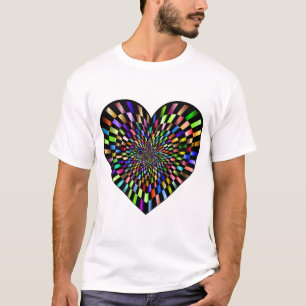 optische Illusion Herzrismatisch T-Shirt