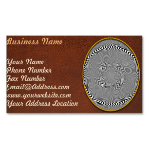 Optische Illusion - Hypnose leicht gemacht Magnetische Visitenkarte