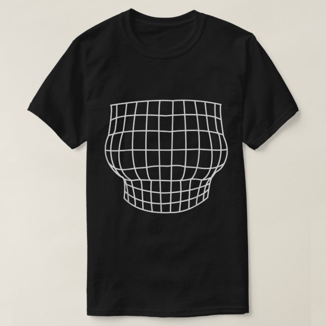 Optische Illusion in der Brustvergrößerung T-Shirt (Design vorne)