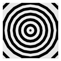 Optische Illusion in schwarz-weiß-konzentrischen K