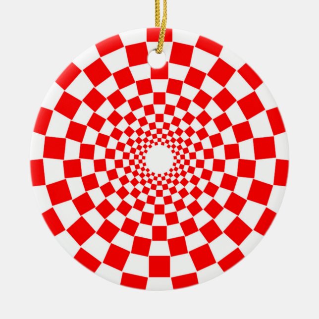 OPTISCHE ILLUSION KERAMIK ORNAMENT (Vorne)