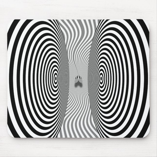 Optische Illusion - lästige Fliege Mousepad (Vorne)