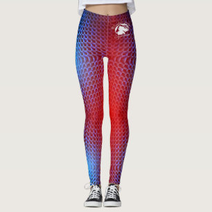 optische Illusion Leggings mit weißem B&BE-Logo