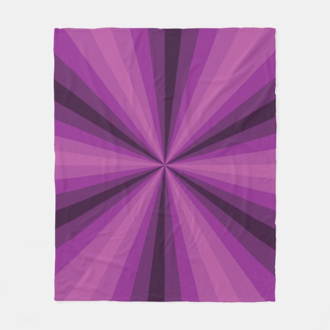 Optische Illusion Lila Fleecedecke (Vorderseite)