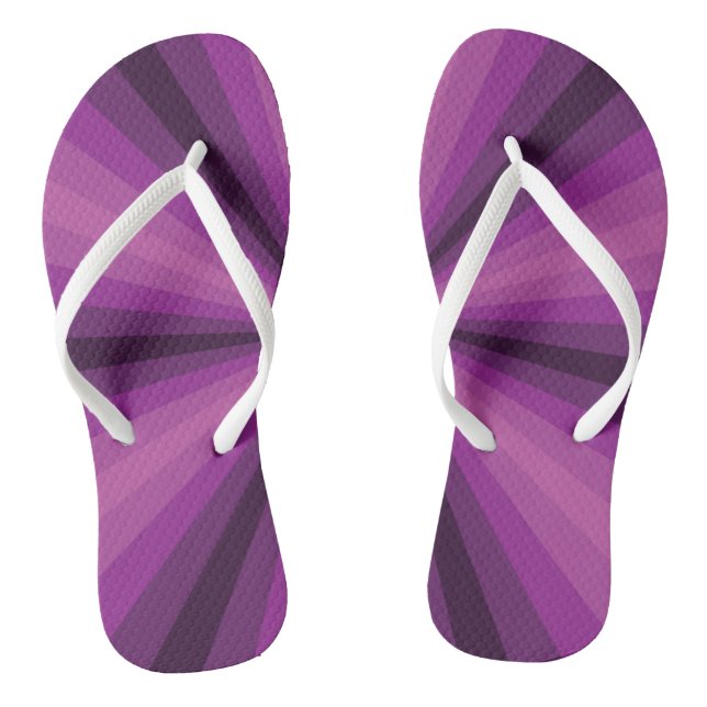 Optische Illusion Lila Flip Flops (Fußbett)