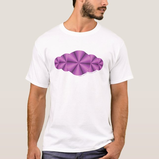 Optische Illusion Lila Shirt (Vorderseite)