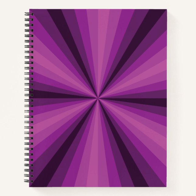 Optische Illusion Lila SpiralNotebook Notizbuch (Vorderseite)