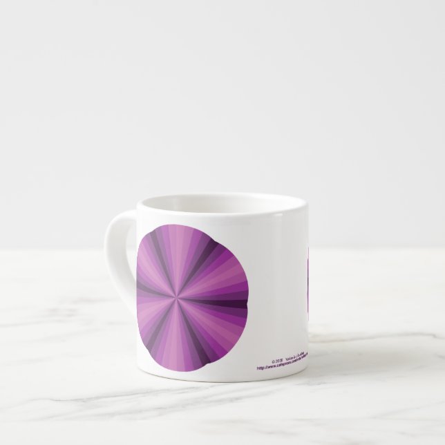 Optische Illusion - Lila Tasse (Vorderseite Links)