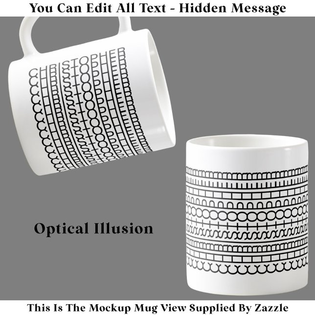 Optische Illusion Name Tasse 114B Sonnenverborgene (Von Creator hochgeladen)