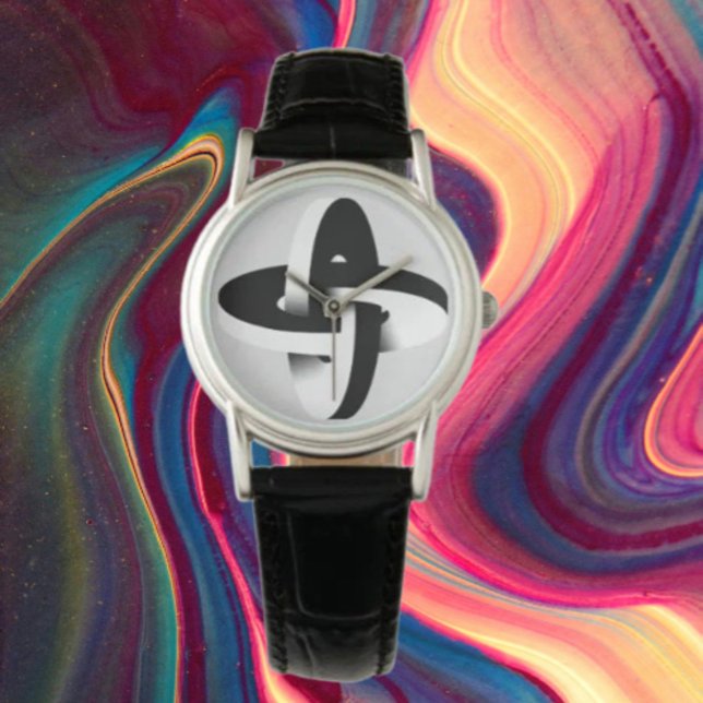 Optische Illusion ohne Ende Armbanduhr (Von Creator hochgeladen)