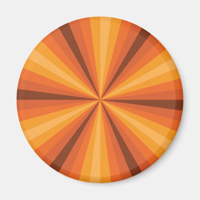 Optische Illusion Orange Magnet (Vorne)
