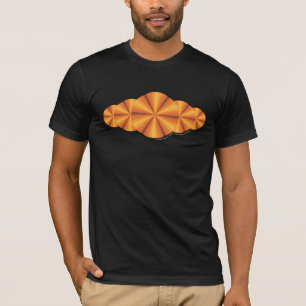 Optische Illusion Orange Men Dunkles Shirt