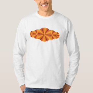 Optische Illusion Orange Men Light-Shirt T-Shirt