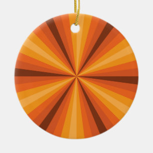 Optische Illusion Orange Ornament