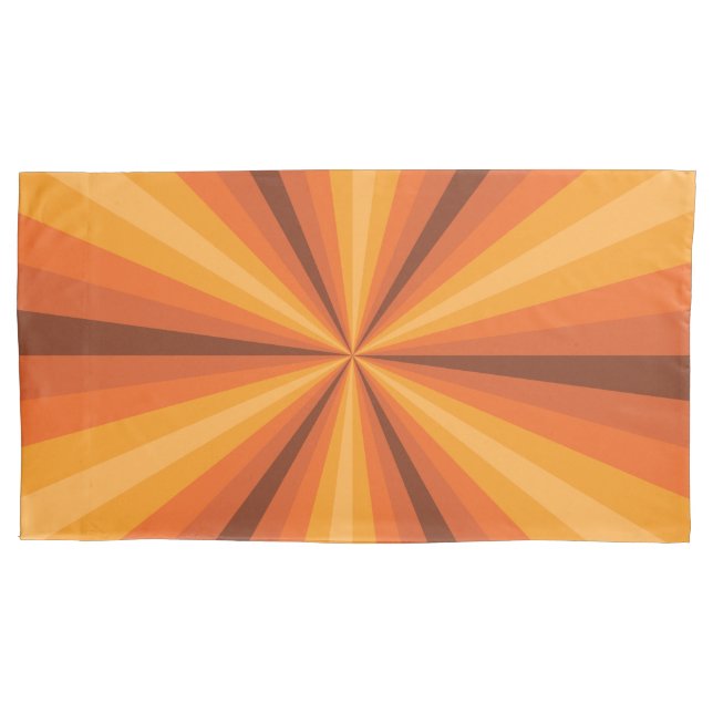 Optische Illusion Orange Pillow Case Kissenbezug (Vorderseite)