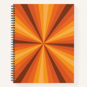 Optische Illusion Orange SpiralNotebook Notizbuch