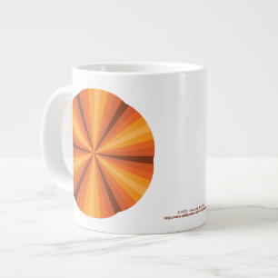 Optische Illusion Orange-Tasse Jumbo-Tasse