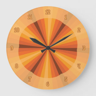 Optische Illusion Orange Uhr